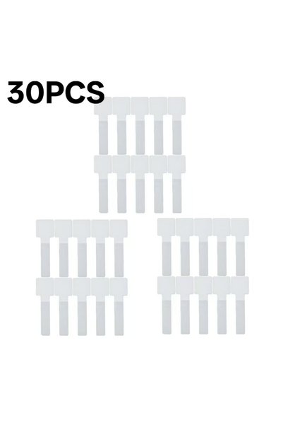 Choice7 30PCS White New Reusable Velcro Cable Ties: Self-Adhesive & Adjustabl...