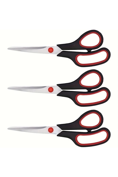 Choice1 3pcs Scissors 3pcs Stainless Steel Scissors Student Stationery Scisso...