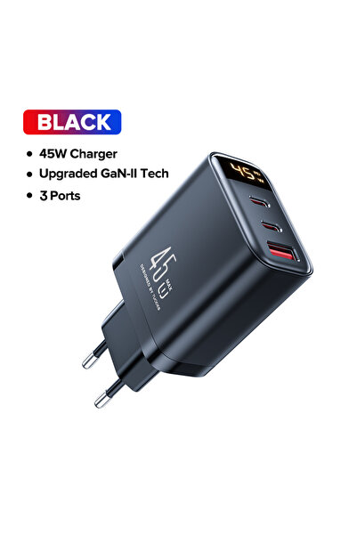 Choice 45W EU PLUG Tuodes 30W GaN USB Charger 3-Ports USB Type C Fast Chargin...