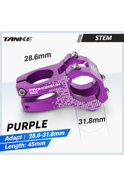 Choice3 022 Purple HONSUN-MTB Stem,CNC Bicycle Parts,Road Bike power MTB Hand...