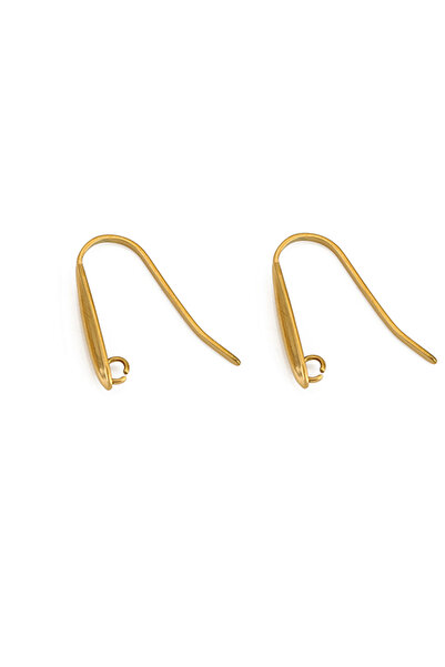 Choice Golden 1 10pcs Never Fade Stainless Steel Earring Hooks Wire Making PV...