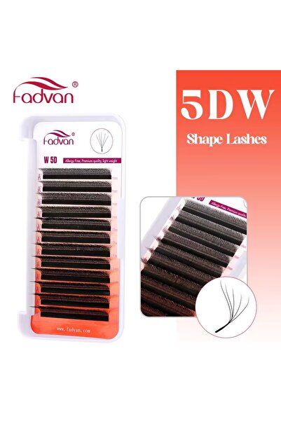 CHOICE100 7mm 0.07mm C 5D FADVAN M/L/L+/C/D Curl 3D/4D/5D W Shape Eyelash Ext...