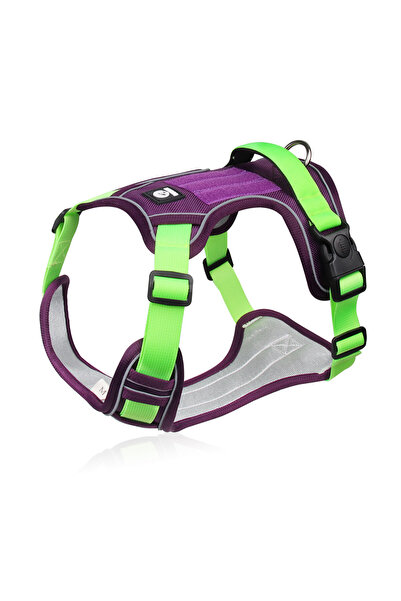 Choice12 XL Purple Dog Harness Reflective Midium Large Dogs Tactical Vest Big...