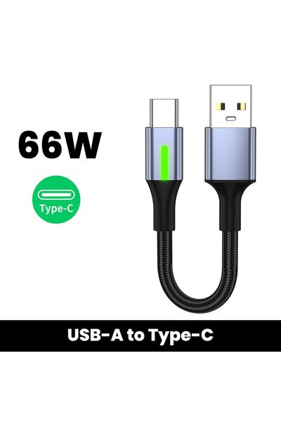 Choice 0.5m USB A TO Type C 25/50CM Short Indicator Light USB Type C Cable 66...