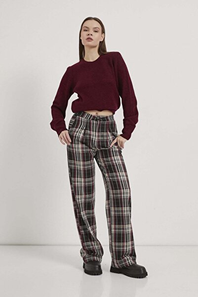 Arma Life Armalife 0421 Plaid Palazzo Premium Women's Pants