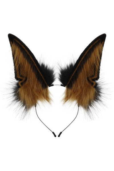 Choice4 Blackbrown Animal Fox Wolf Ears Headband Handmade Women Men Hair Hoop...