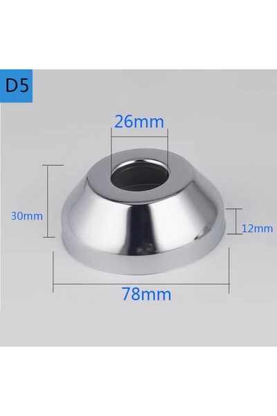 choice2 D5 2pcs Water Pipe Connector 1/2"3/4" Stainless Steel Faucet Decorati...