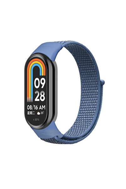 Choice for Mi Band 9 Blue Nylon Loop for Mi Band 9 8 Strap 8 NFC SmartWatch W...
