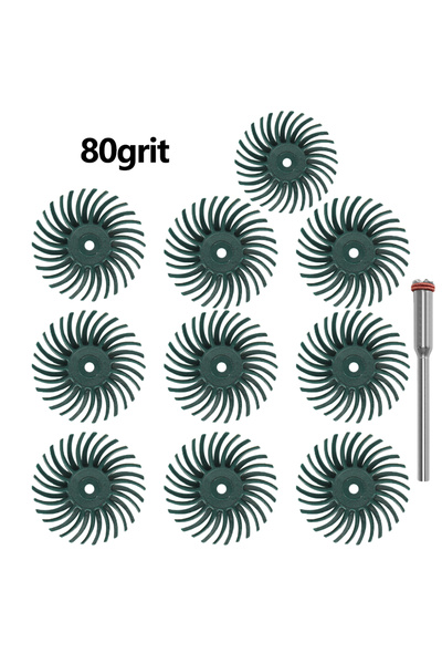 Choice with 2.35mm shank 10pcs 80grit SIFANG 10pcs 1 Inch Radial Bristle Disc...