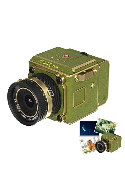 Choice green Retro Portable CCD 16X Digital Zoom Student-Friendly Simulation ...