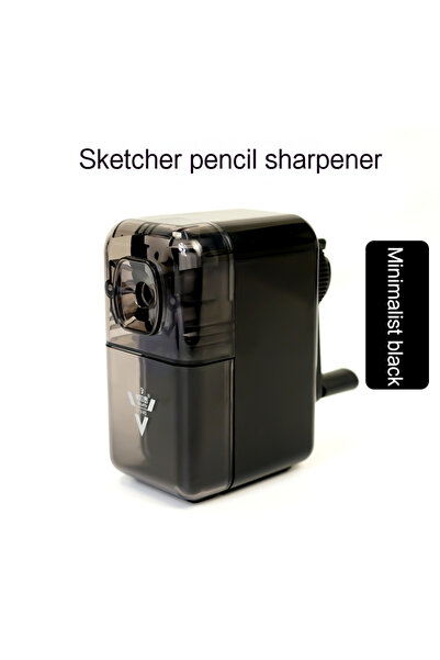 Choice Black V5S Manual Hand Crank Pencil Sharpener Transparent/Black for Chi...
