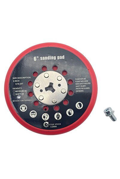 Choice 1pcs Red 6Inch Sanding Pad for BOSCH RSM6045 150mm Replacement Pad Dus...