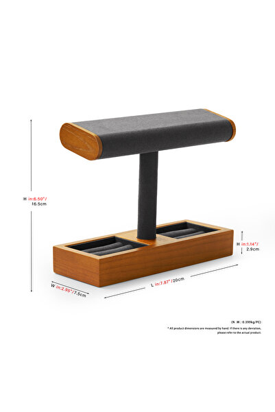 Choice Dark Grey Holder B Oirlv Wooden Jewelry Organizer Watch Display Stand ...