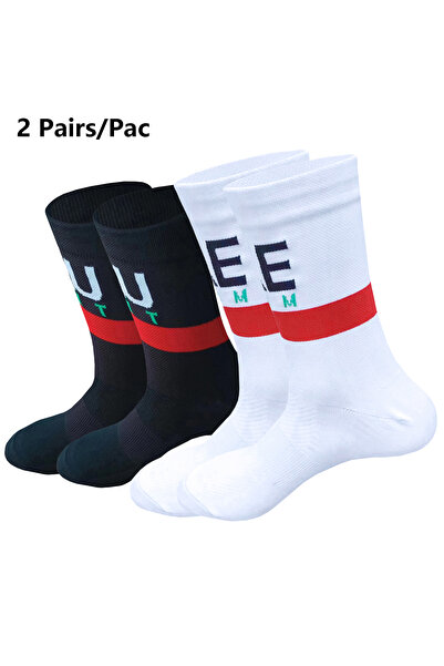 Choice One Size black 2 Pairs 2025 New Cycling Socks Men Women UAE Team Breat...