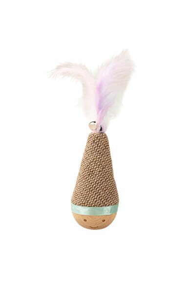 Choice Light brown Tumbler Wobbler Toys for Cat Bite-resistant Chew Toy Feath...