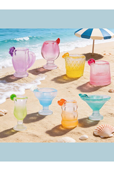 Choice JWJ mix 10pcs 10PCS Summer Gradient Juice Glass Miniature Play Food Re...