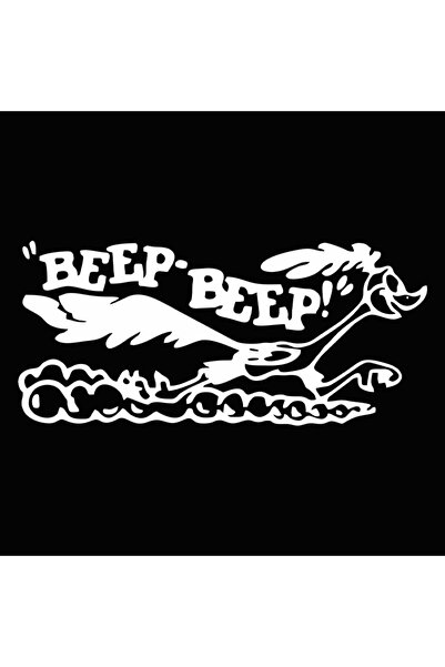 Choice 17cmx7.7cm G101 white G101 17x7.7cm Road Runner Sticker Cartoon OldFas...