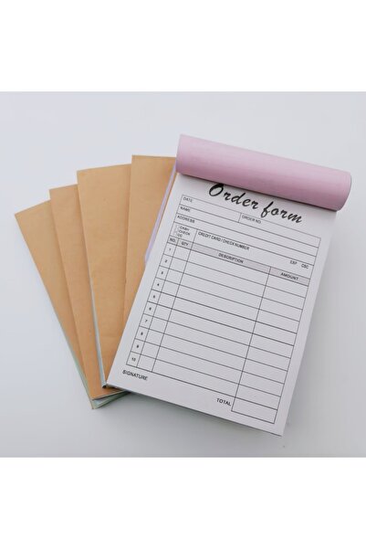 Choice 5pcs order form 1/5 PCS Thank You Receipt Books with Cardboard, 2-Part...
