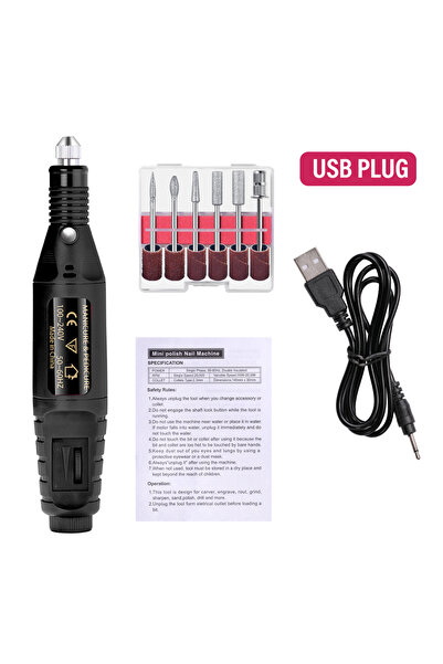 Choice3 Black LULAA Electric Nail Drill Machine Set Pedicure Grinding Equipme...
