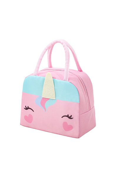 Choice Deep Pink Pony 3D Three-Dimensional Bento Bag Cute Cartoon Bento Bag L...