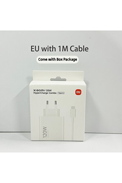 Choice XIAOMI EU with 1M Cable Original Charger 120W Fast Turbo Charge Hyperc...