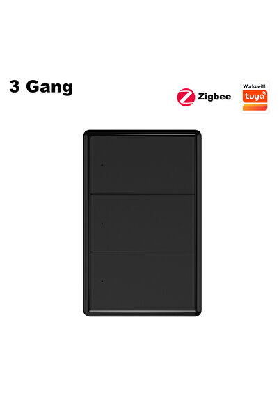 Choice5 مفتاح إضاءة ذكي زيجبي من مانهوت بثلاثة أزرار، لا يتطلب مكثف أو سلك مح...
