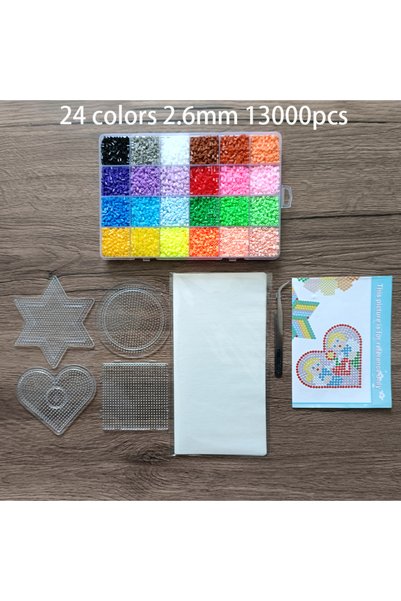 Choice1 03 Fuse Beads Kit 24/48 Colors 2.6MM 3D Pixel Puzzle Iron Beads Handm...