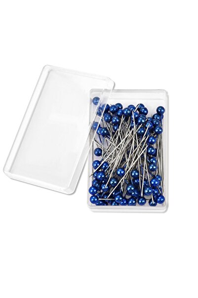 Choice6 100 قطعة/صندوق من الإبر ذات الرأس اللؤلؤي الدائرية الملونة مقاس 38 سم...