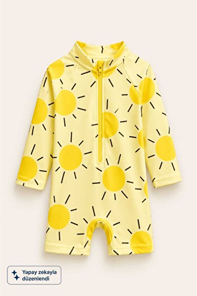My Kids Wear Children's Long Sleeve Zippered Swimsuit - Comfortable and Conve...