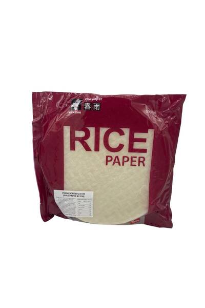 KEKESHI Rice Paper Pirinç Yufkası 22 Cm Ortalama 50 Yaprak 500 G.