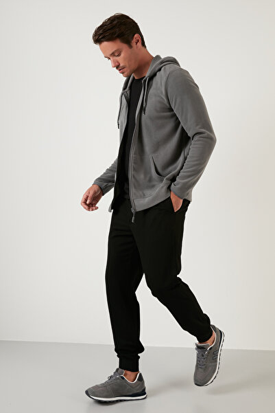 Buratti Regular Fit Kapüşonlu Cepli Kışlık Şardonlu Polar Hırka Erkek Hırka 5906031