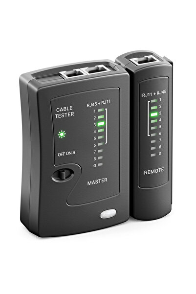 Choice جهاز اختبار كابل شبكة إيثرنت ZoeRax أسود اللون للشبكات المحلية RJ45 Ca...
