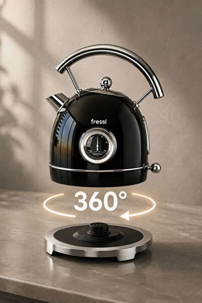 Fressi Isı Göstergeli Retro Kettle Su Isıtıcısı 1,8 Litre Fr-kt06 Magnoli