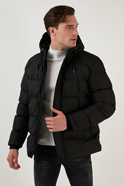 Buratti Zippered Pocket Slim Fit Hooded Puffer Coat Men's Coat 5711050