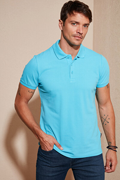 Buratti % 100 Pamuk Düğmeli Regular Fit Erkek Polo Yaka T Shirt 5902127 Tişört