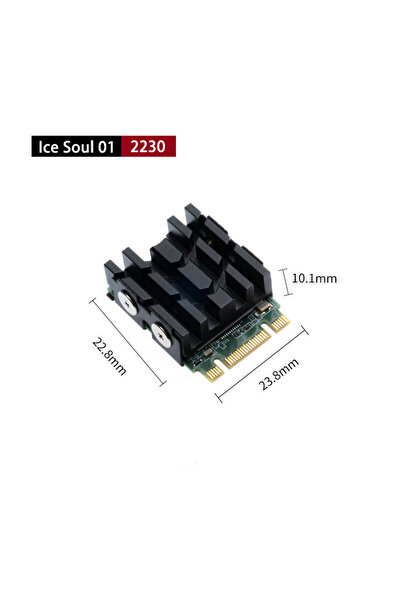 Choice1 IceSoul 01-2230 FinalCool IceSoul 01 M.2 2242-2230 مبرد SSD، مشتت حرا...