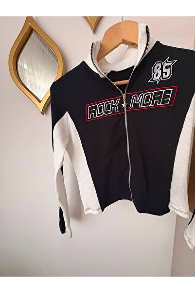 galaxy boutique Retro Rock More 85 Zippered Crop Cardigan