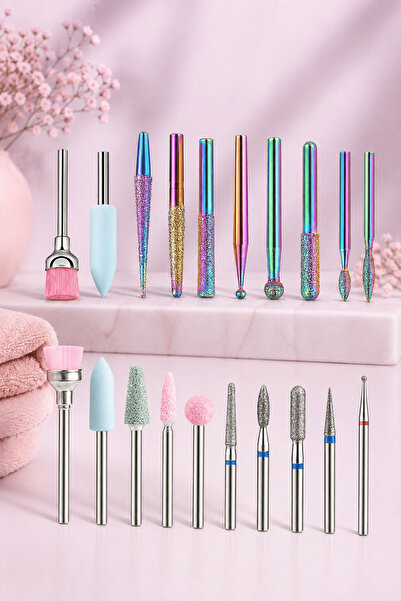 Elindor Set 20 Capete Universale pentru Freza de Unghii Elindor, Accesorii pe...