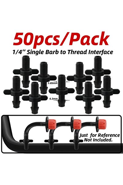 Choice12 N-Joint-50pcs 1-50pcs 4/7mm Barbed Connector Irrigation Fitting Drip...