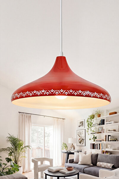 Marrien Nova Tulip Modern Tekli Turuncu Metal Sarkıt (35 cm) Salon, Mutfak & ...