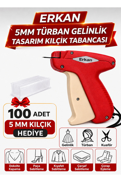 ERKAN Türban Gelinlik Terzi Kılçık Tabancası 5 Mm
