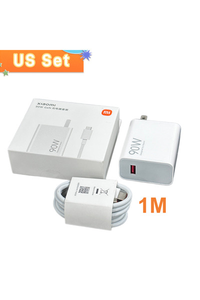 Choice3 XIAOMI 90W US with 1M Original 90W Charger Turbo Fast Charger for Poc...