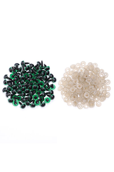 Choice 10mm 50pcs Green 50PCS 8-20mm Black Plastic Safety Eyes For Toys Amigu...