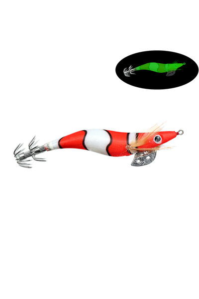 Choice 12CM 14G A Full Body Luminous Wooden Shrimp Colorful Imitation Squid S...