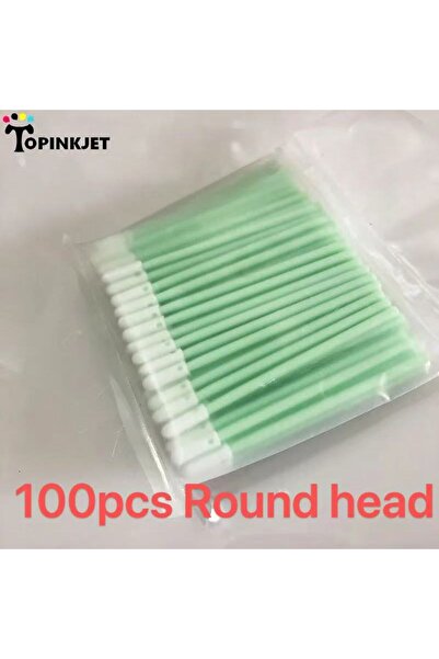 Choice 100pcs Round Head Cleaning Swab Sticks Sponge Foam Tip Swabs for Inkje...