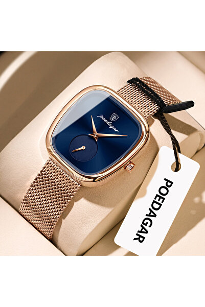 choice2 783 Rose Gold Blue Luxury Brand Woman Watch Waterproof Stainless Stee...