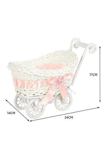 Choice1 A1 Charming Baby Stroller Basket Woven Decor Mini Cute Storage Toy Fr...