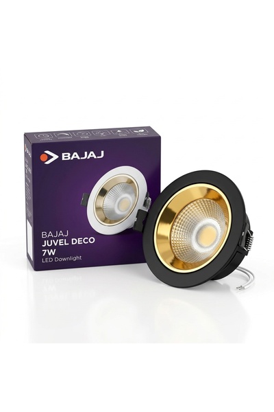 Bajaj Juvel Deco 7W LED Downlight Rose Gold – Stylish Ceiling Light for Home,...