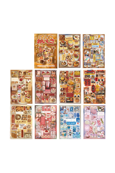 Choice8 G Stickers Book Kawaii Japanese Style Glitter Film Die-cutting Sticke...