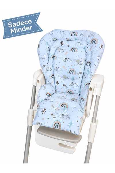 Babynia Large High Chair Cushion for Joie xl Chicco (no belt holes)